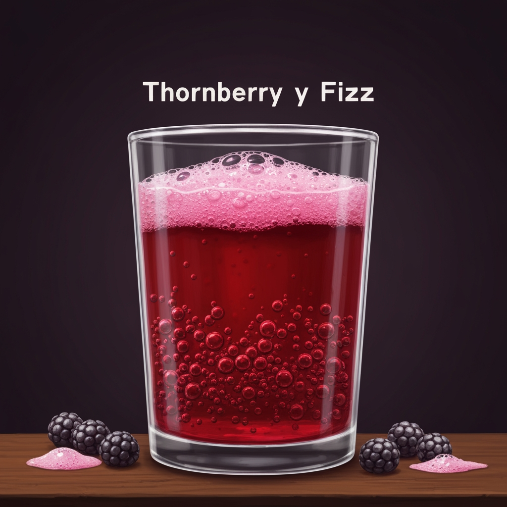 AI Design for Fantasy cat bar with car tavern serve potion 🍓 Thornberry Fizz
Recipe
4 Thornberries
1 Greenbell Fruit
1 spoonful of honey
Sparkling spring water
Preparation: Crush the Thornberries gently rather than completely pulverizing them. Press the Greenbell Fruit into the mixture, add honey, then slowly pour in sparkling spring water.
Appearance: A vibrant ruby-red and magenta drink, filled with countless tiny bubbles. Small pieces of berry pulp float naturally near the bottom, while a thin pink foam forms at the surface. So a cat would serve you this in a Tavern in a fantasy series CAT CAT CAT BIPEDAL CAT CAT CAT CAT