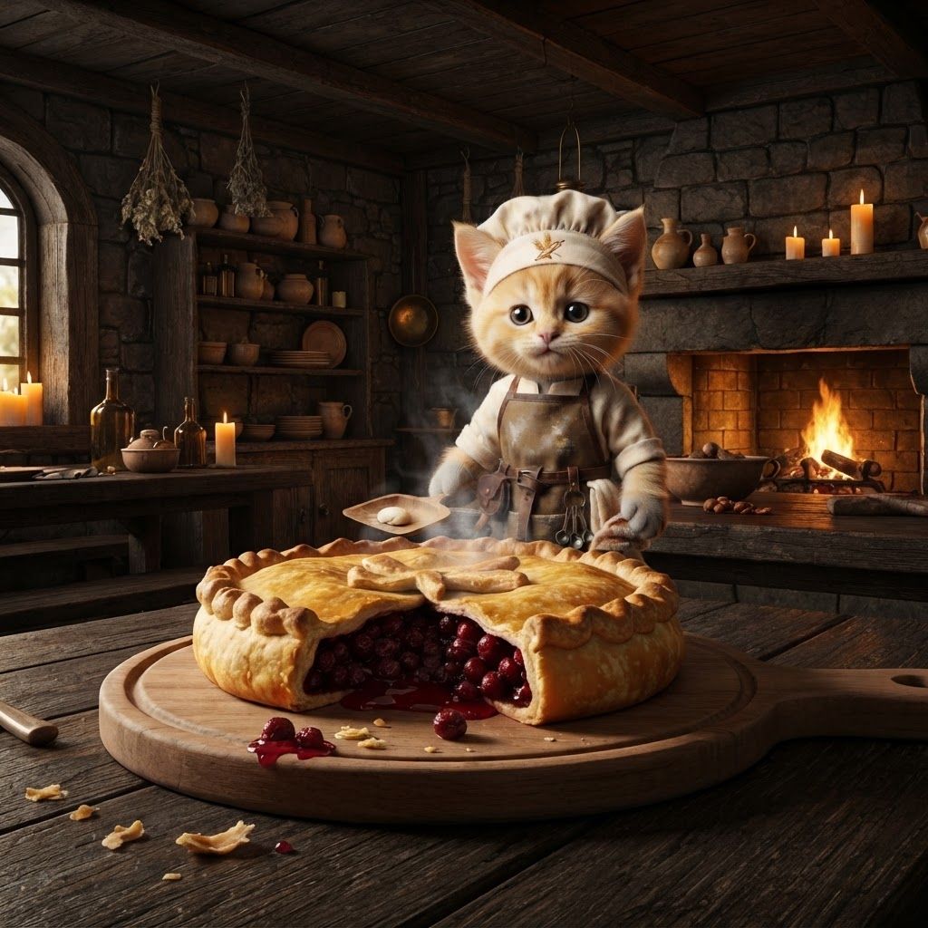 AI Design for How to catch chef looking at you to see if you like the meal make him stand behind the counter this blonde cat wearing the chefs up they don't include the mannequin