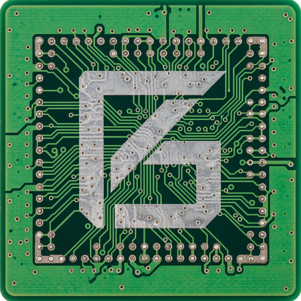 AI Design for provide me like only circuits tracks in small square as well likke logo type