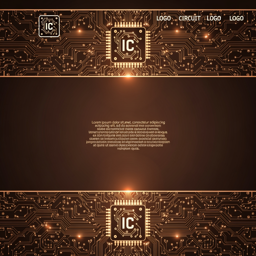 AI Design for i need the background till the end of the page layout as well in this and i need slight change in the logo as well.
1. New Circuit-Style Logo circuit board icon that features:
A square IC/chip outline with corner pads
Internal copper traces connecting to a central node
Glowing solder pads at connection points
Matching glow effects in both header and footer
The design reads as an actual circuit component rather than just letters