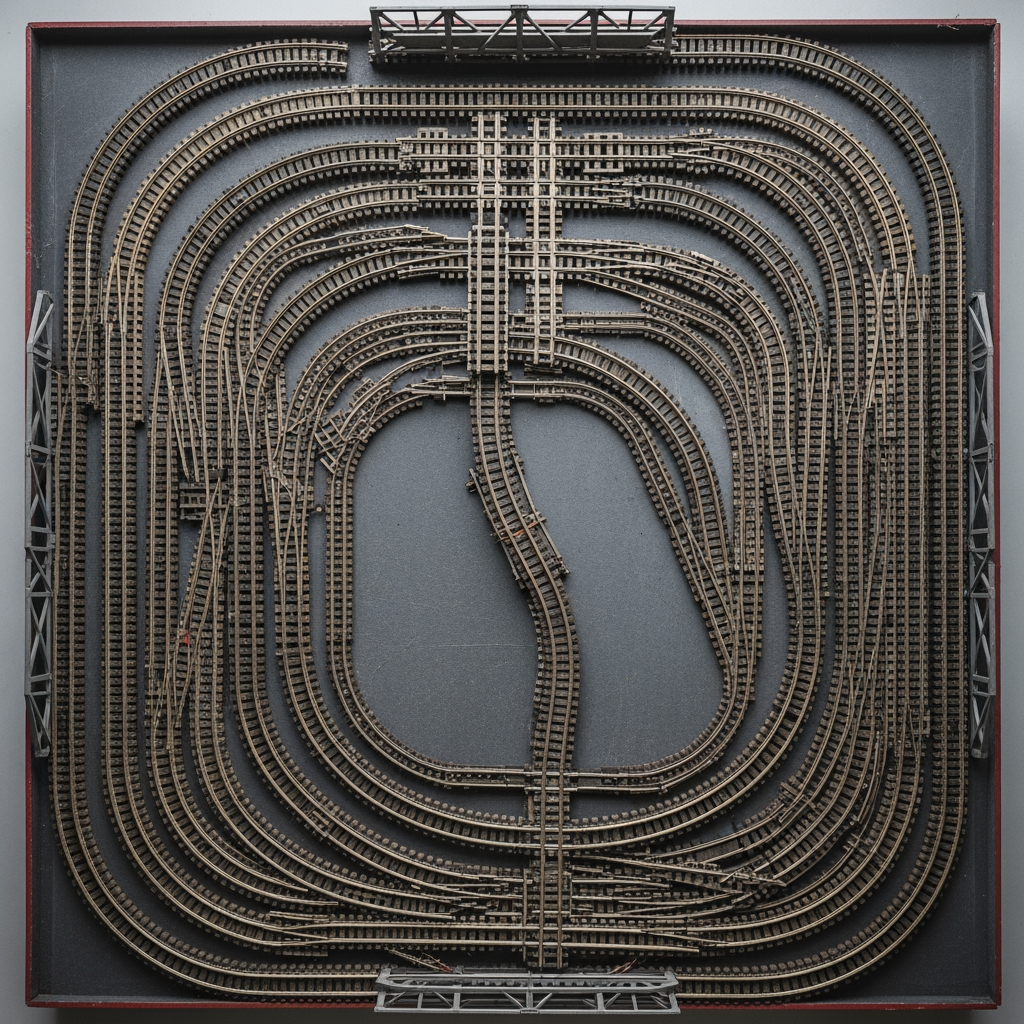 AI Design for provide me like only circuis tracks in small square as well