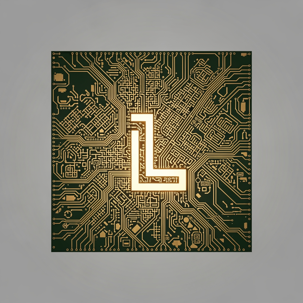 AI Design for provide me like only circuits tracks in small square as well likke logo type