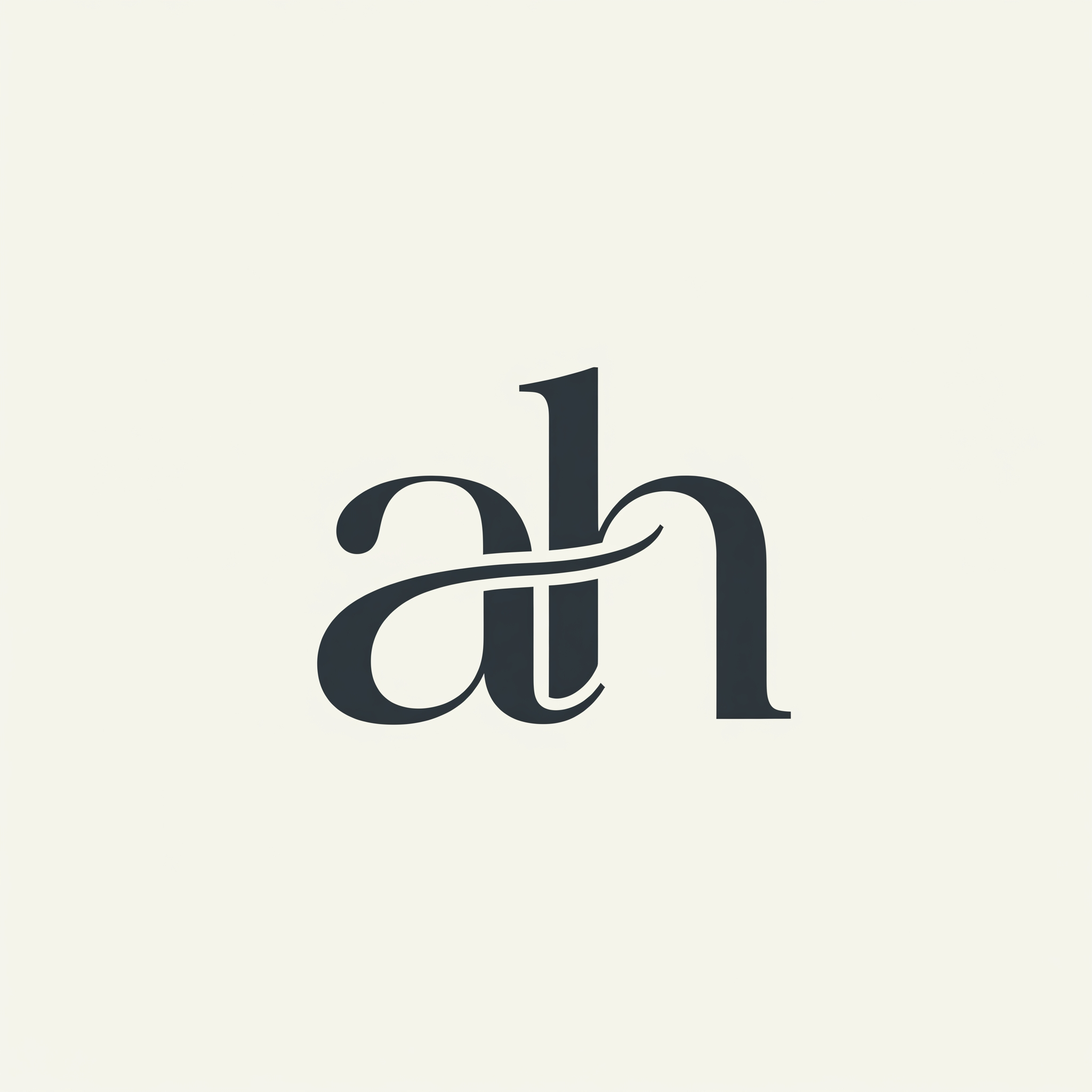 AI Design for more classy and simple creative logo of " ah "