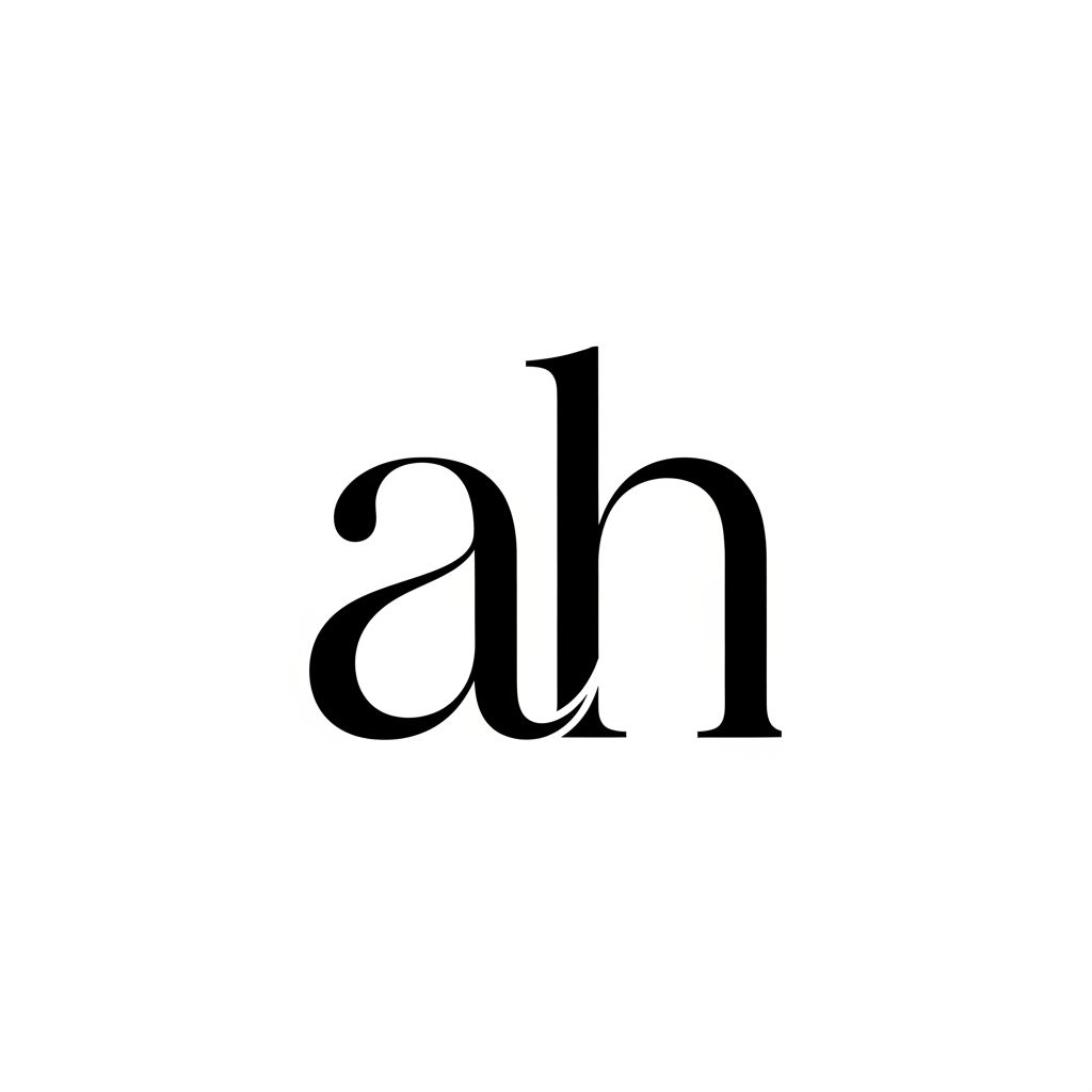 AI Design for Design a luxury wedding monogram logo using the lowercase initials " ah ". The two letters should be seamlessly half a and half h blended into a single harmonious mark that feels timeless, elegant, and sophisticated. Focus on a minimalist design approach with clean lines, balanced proportions, and refined typography.
The monogram should convey:
Classy and premium wedding aesthetics
Modern yet timeless appeal
Simple, sober, and easy-to-recognize structure
Creative integration of the letters without compromising readability
Luxury branding suitable for wedding stationery, invitations, signage, wax seals, welcome boards, social media, and keepsakes
Style Direction:
Elegant monoline or fine-line design
Subtle calligraphic or serif influences
Symmetrical and well-balanced composition
No excessive ornamentation or clutter
High-end, boutique wedding identity
Monochrome (black on white) presentation preferred
Keywords: Luxury, Wedding Monogram, Elegant, Modern Classic, Minimalist, Refined, Timeless, Premium, Sophisticated, Clean, Graceful, Bespoke.
The final logo should feel like a signature mark of an exclusive wedding brand—memorable, stylish, and effortlessly elegant.