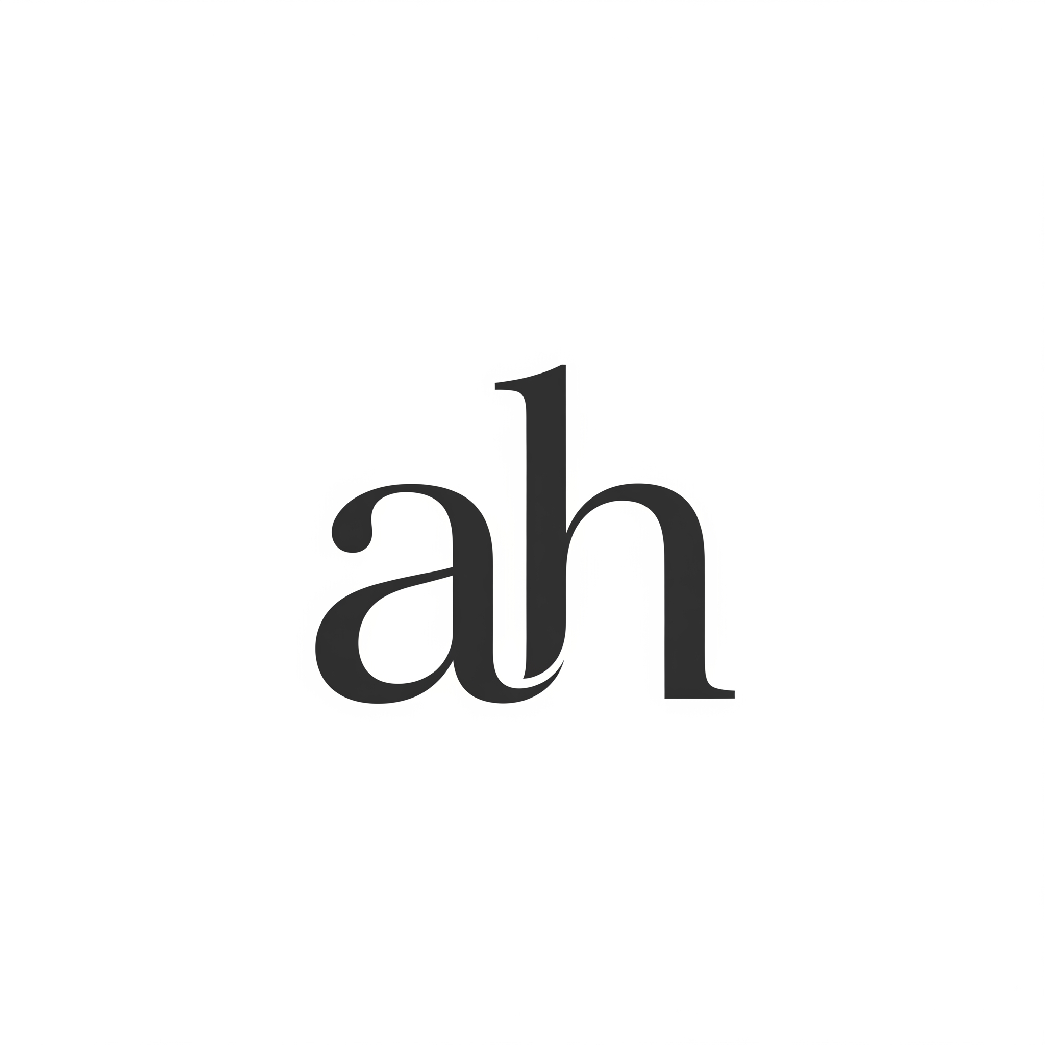 AI Design for more classy and simple creative logo of " ah "