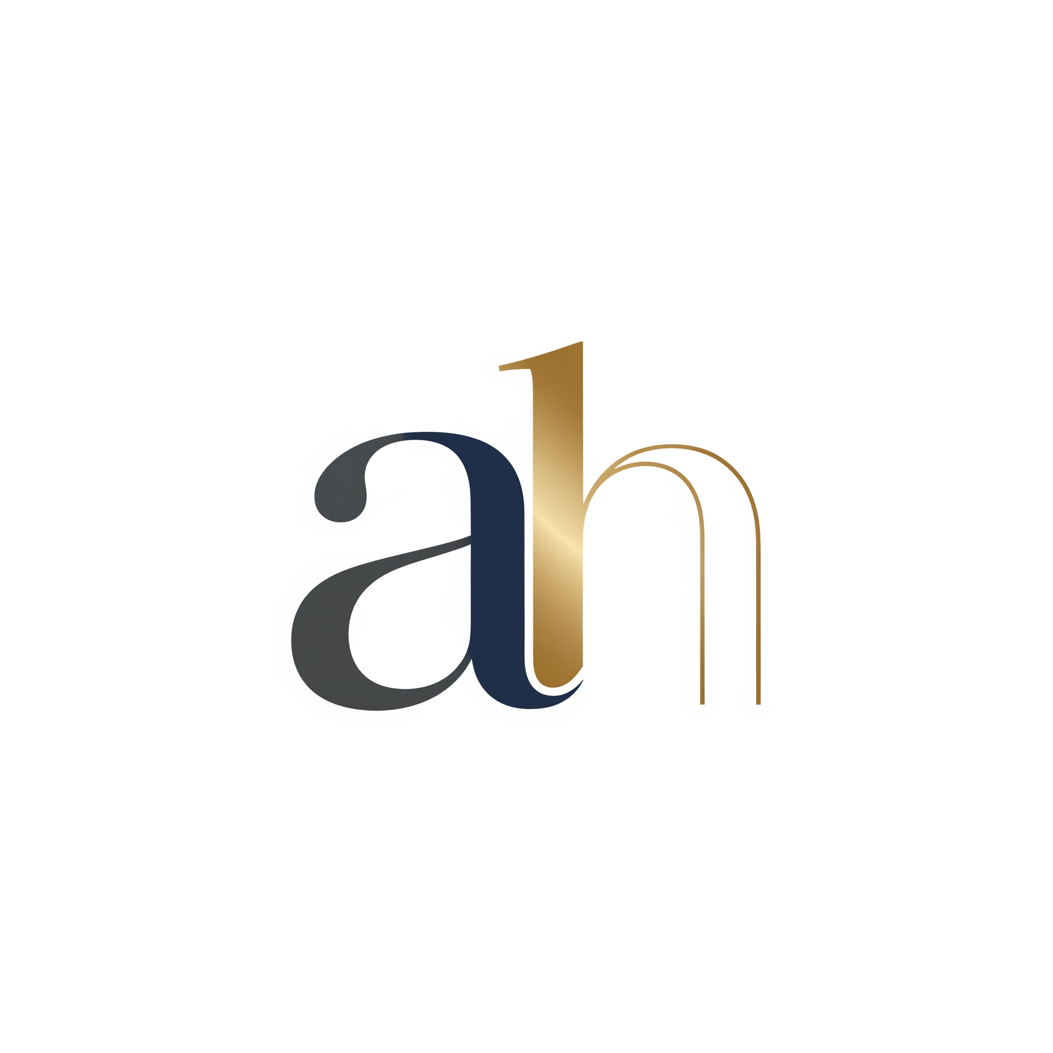 AI Design for more classy and simple creative logo of " ah "