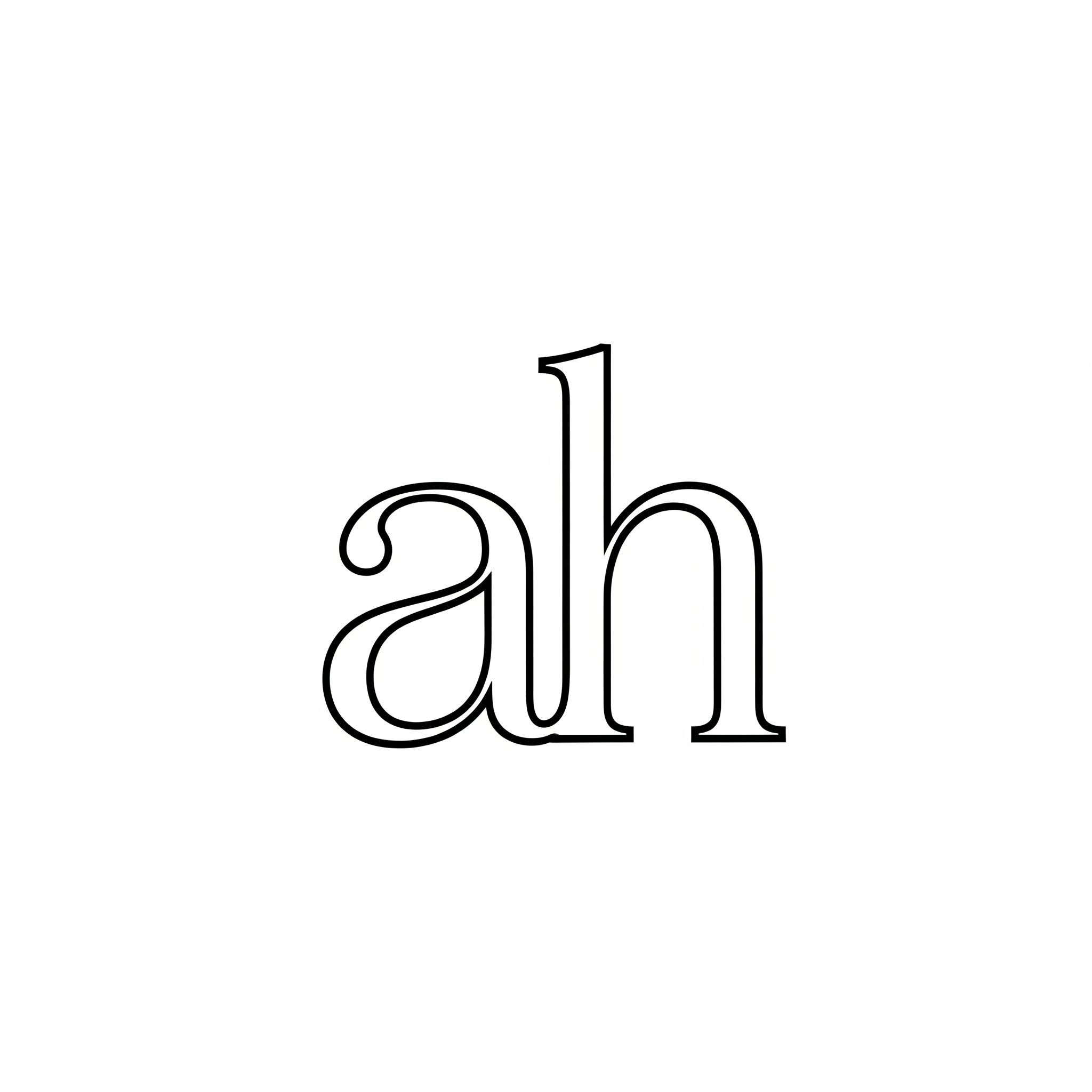 AI Design for more classy and simple creative logo of " ah " Design a luxury wedding monogram logo using the lowercase initials " ah ". The two letters should be seamlessly half a and half h blended into a single harmonious mark that feels timeless, elegant, and sophisticated. Focus on a minimalist design approach with clean lines, balanced proportions, and refined typography.
The monogram should convey:
Classy and premium wedding aesthetics
Modern yet timeless appeal
Simple, sober, and easy-to-recognize structure
Creative integration of the letters without compromising readability
Luxury branding suitable for wedding stationery, invitations, signage, wax seals, welcome boards, social media, and keepsakes
Style Direction:
Elegant monoline or fine-line design
Subtle calligraphic or serif influences
Symmetrical and well-balanced composition
No excessive ornamentation or clutter
High-end, boutique wedding identity
Monochrome (black on white) presentation preferred
Keywords: Luxury, Wedding Monogram, Elegant, Modern Classic, Minimalist, Refined, Timeless, Premium, Sophisticated, Clean, Graceful, Bespoke.
The final logo should feel like a signature mark of an exclusive wedding brand—memorable, stylish, and effortlessly elegant.