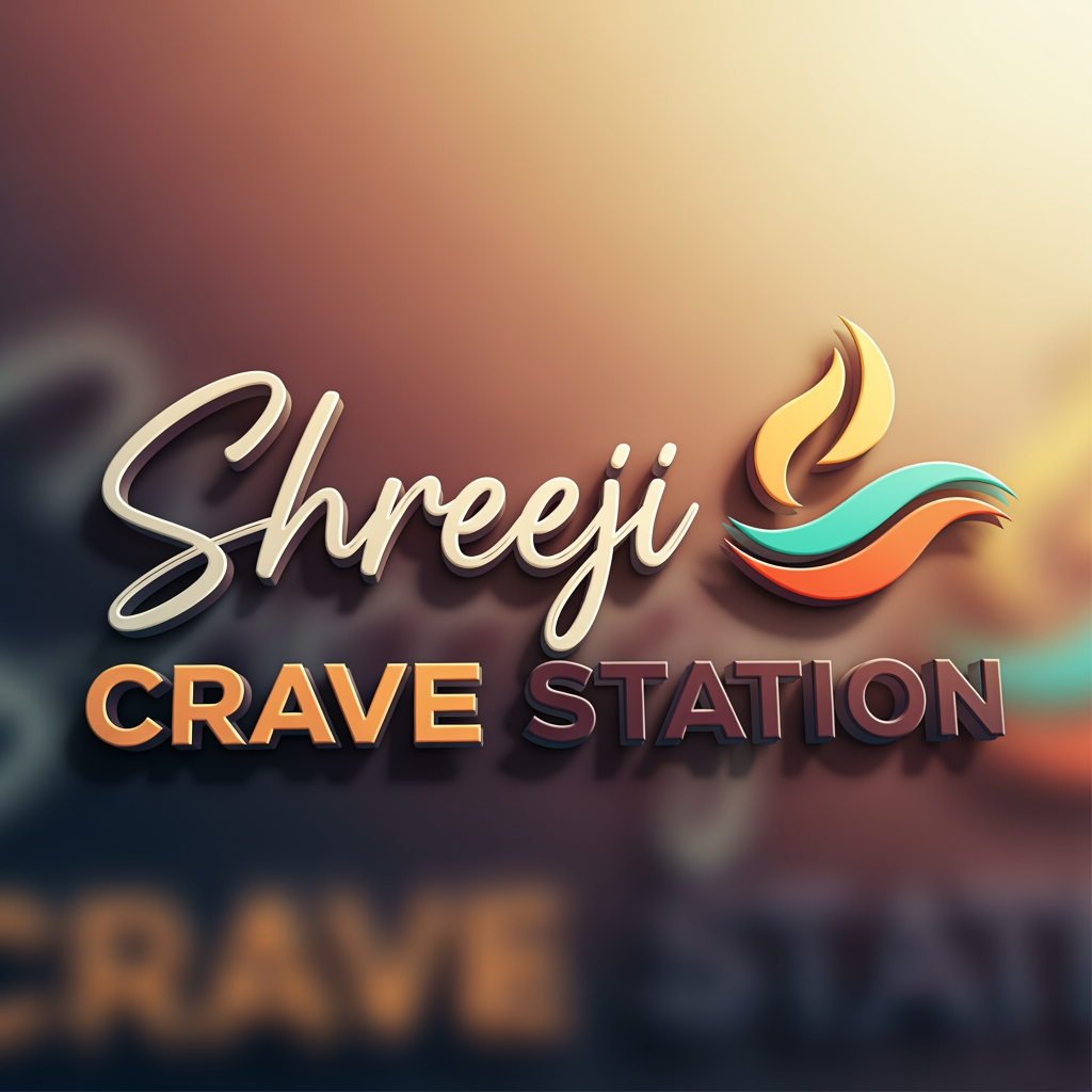 AI Design for Shreeji Crave Station 3d in asthetic only logo