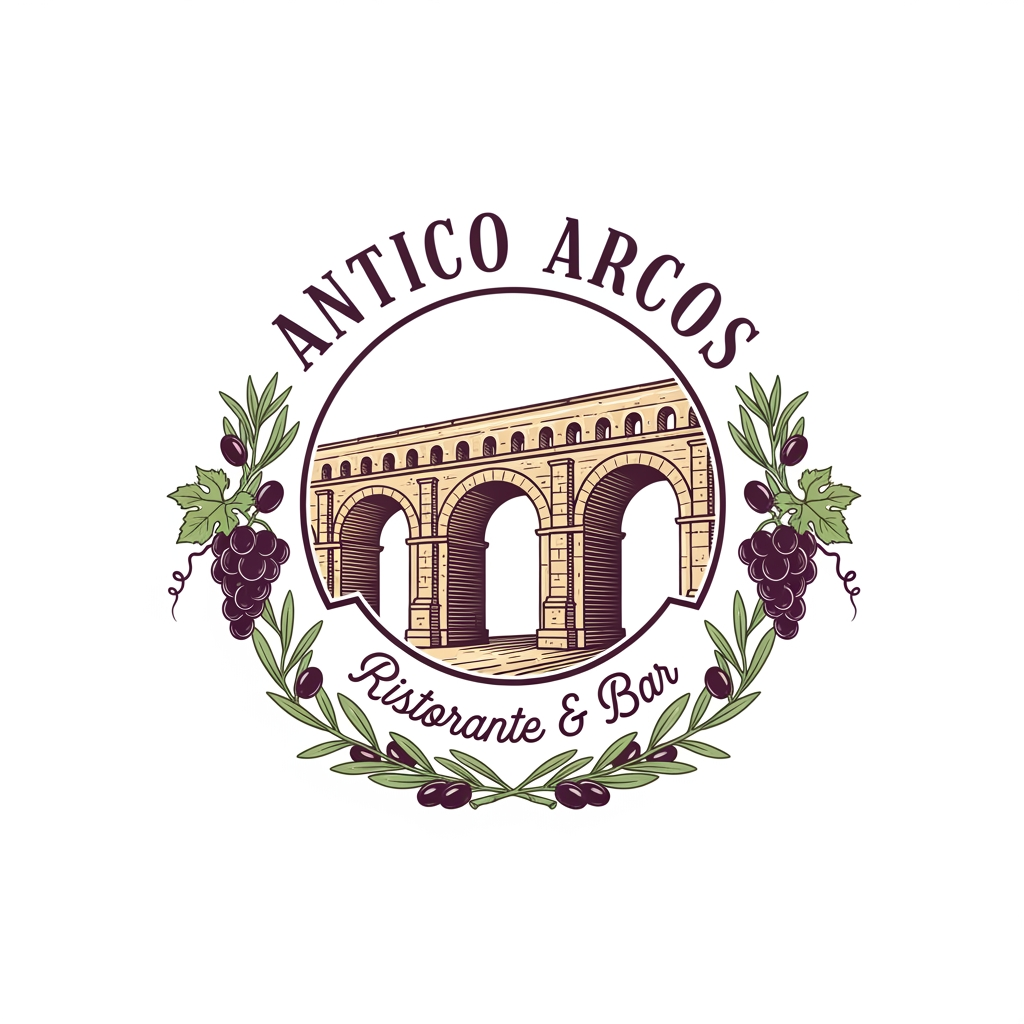 AI Design for an italian restobar, themed in a classic & artistic way. only logo is needed