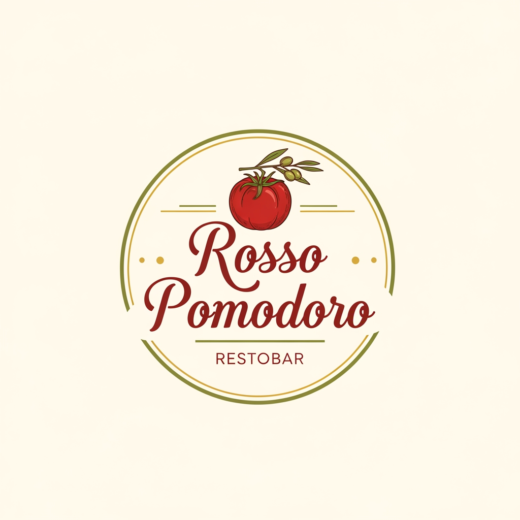 AI Design for an italian restobar, themed in a classic & artistic way. only logo is needed