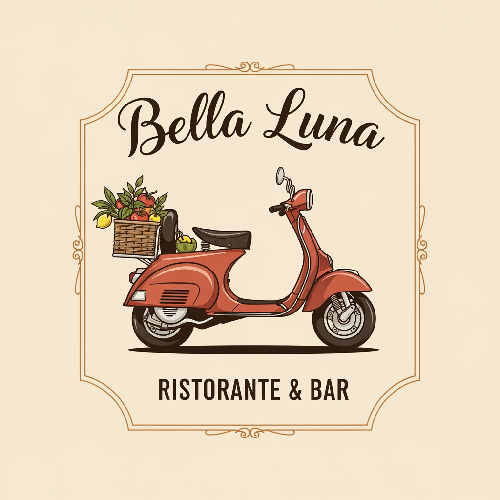 AI Design for an italian restobar, themed in a classic & artistic way. only logo is needed. some more pls