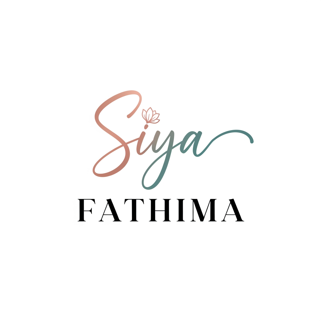 AI Design for siya fathima name logo