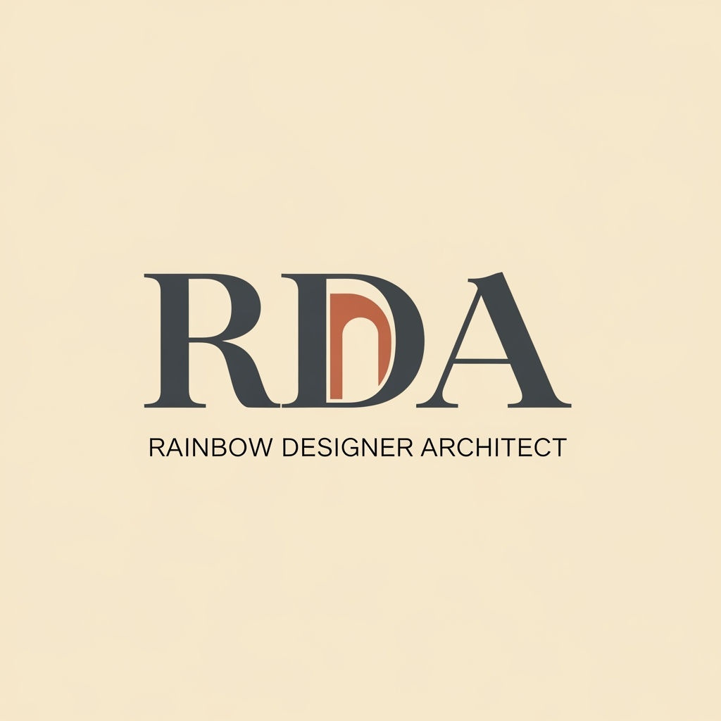 AI Design for RDA (Rainbow Designer Architecht)
Restrained, premium, timeless. Heavy serif display + clean sans body. Architectural earth tones (charcoal + bone + terracotta)