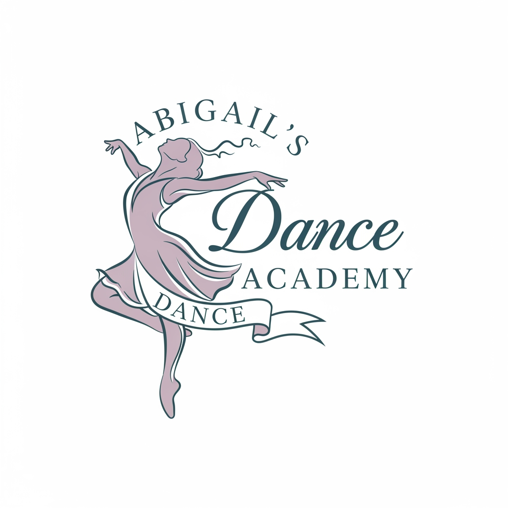 AI Design for Abigail's Dance Academy i want logo unique
