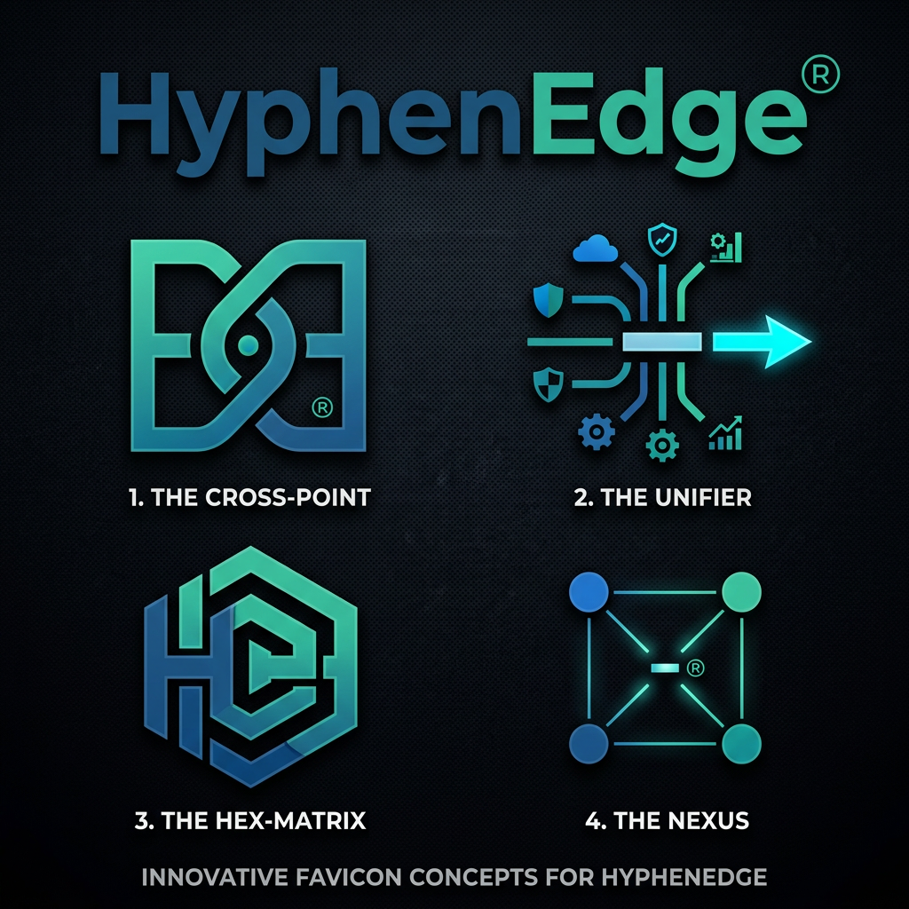 AI Design for i have a logo but for the website a need the icon that will show on the like the fevicon one can you create a fevicon it should be innvovative and all
about hyphenedge Unified Intelligence Platform For Your Entire IT Ecosystem
Enterprise Operational Intelligence - Integrate monitoring, security, cloud, automation, and analytics platforms into a single real-time operational intelligence layer. HYPHENEDGE enables enterprises to streamline operations, reduce silos, and gain actionable visibility across complex hybrid infrastructures.