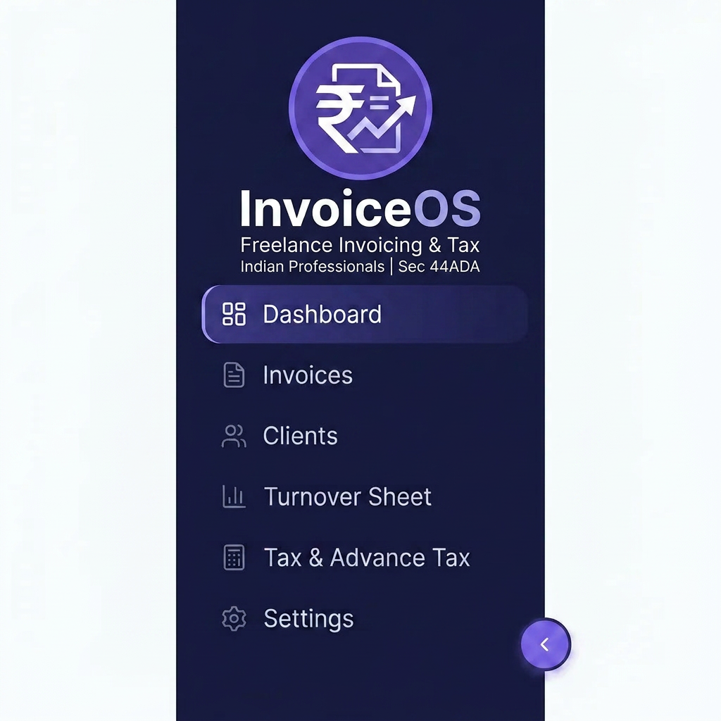 AI Design for first image loks good, shallwe go with icon infirst iamge and text InvoiceOS and subtitle from second image