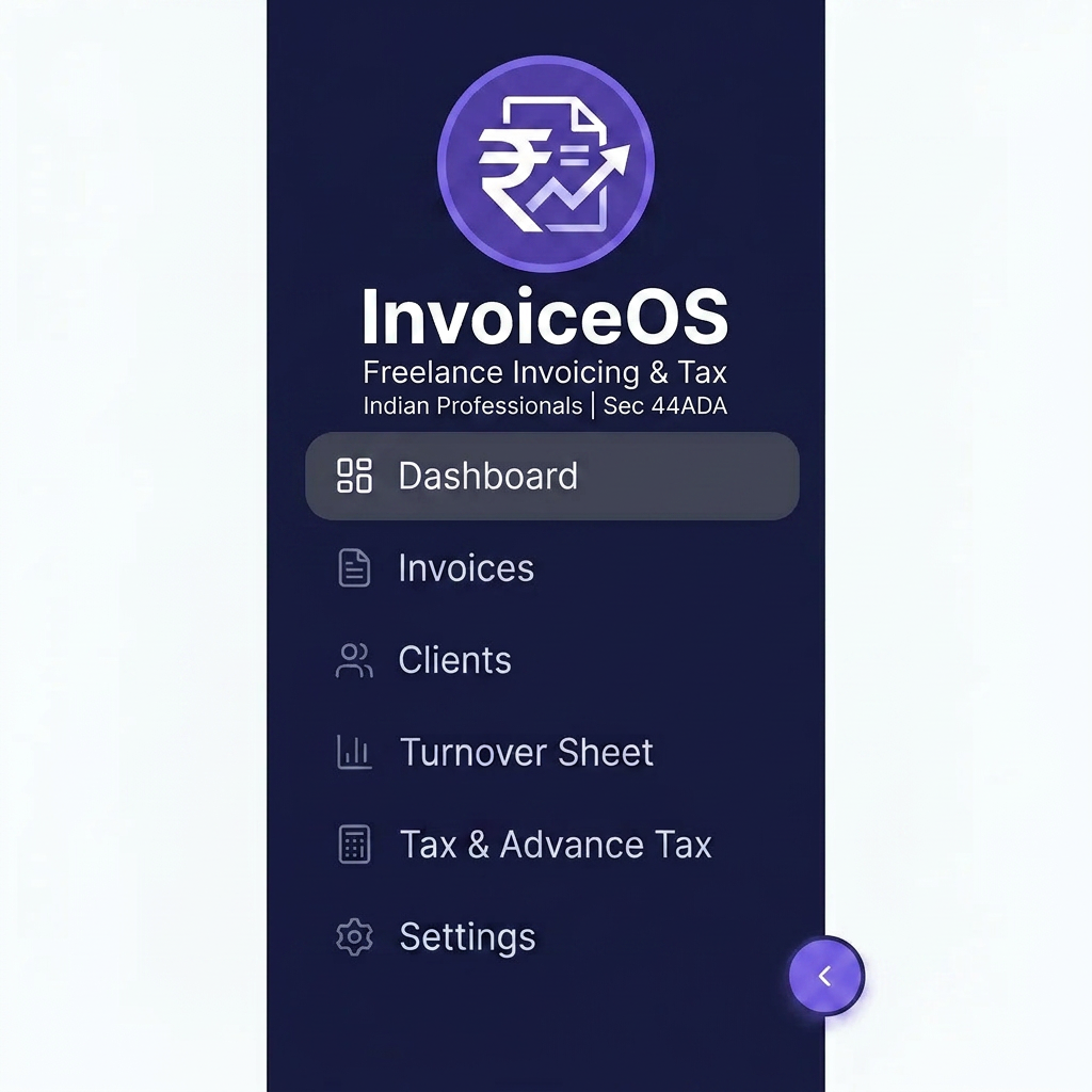 AI Design for first image loks good, shallwe go with icon infirst iamge and text InvoiceOS and subtitle from second image