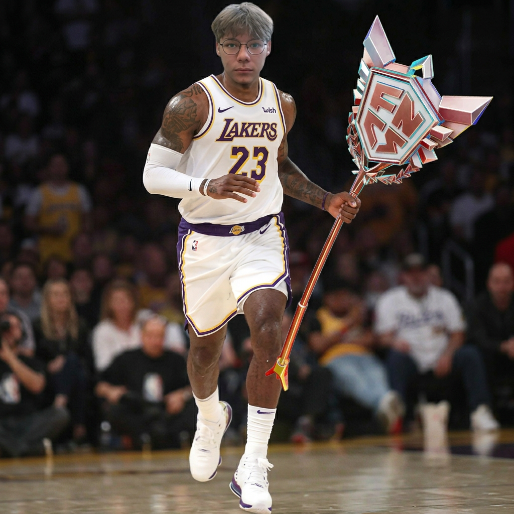 AI Design for zorg dat ik die pickaxe vast heb inplaat van de basketbal en zorg dat ik hem vast heb