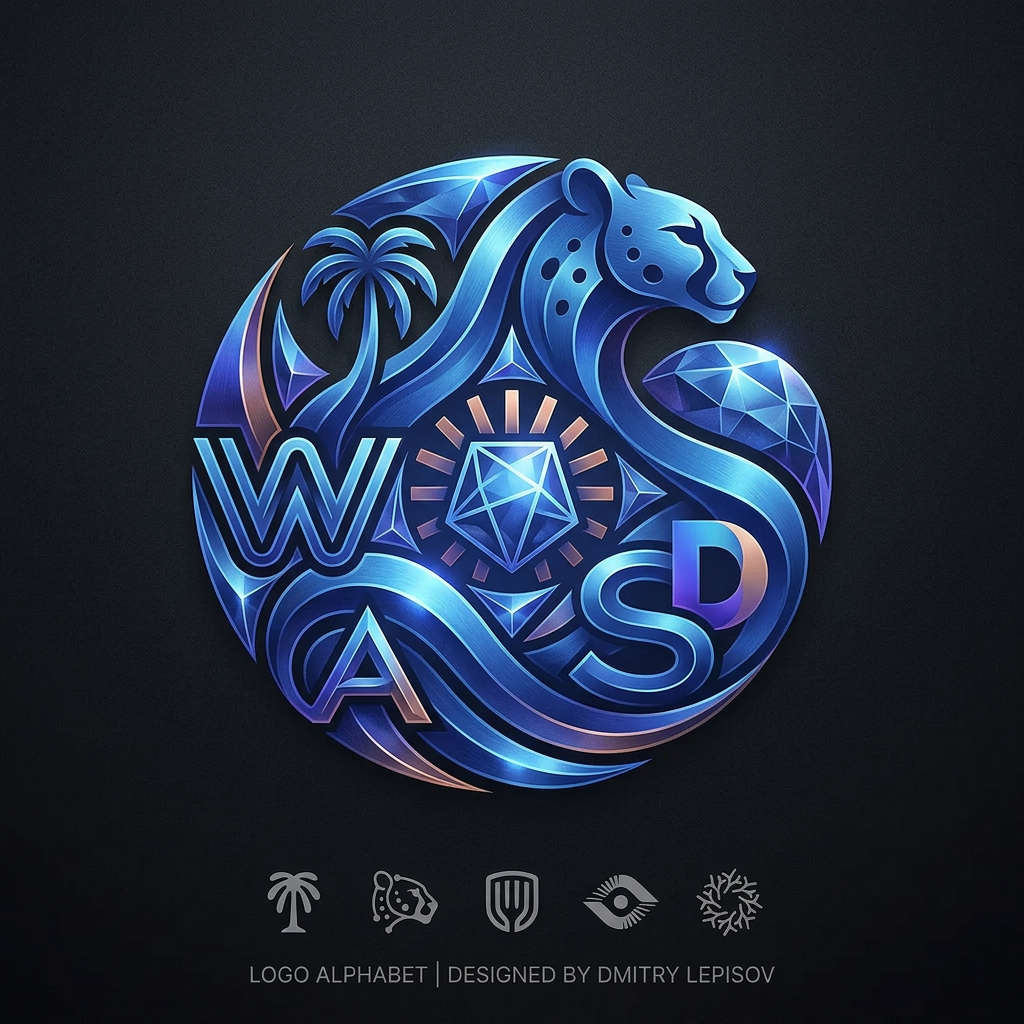 AI Design for mix and match and do all you can ad by using all the logos , create a custom logo thats super cool, fitting for majestic wuthering waves