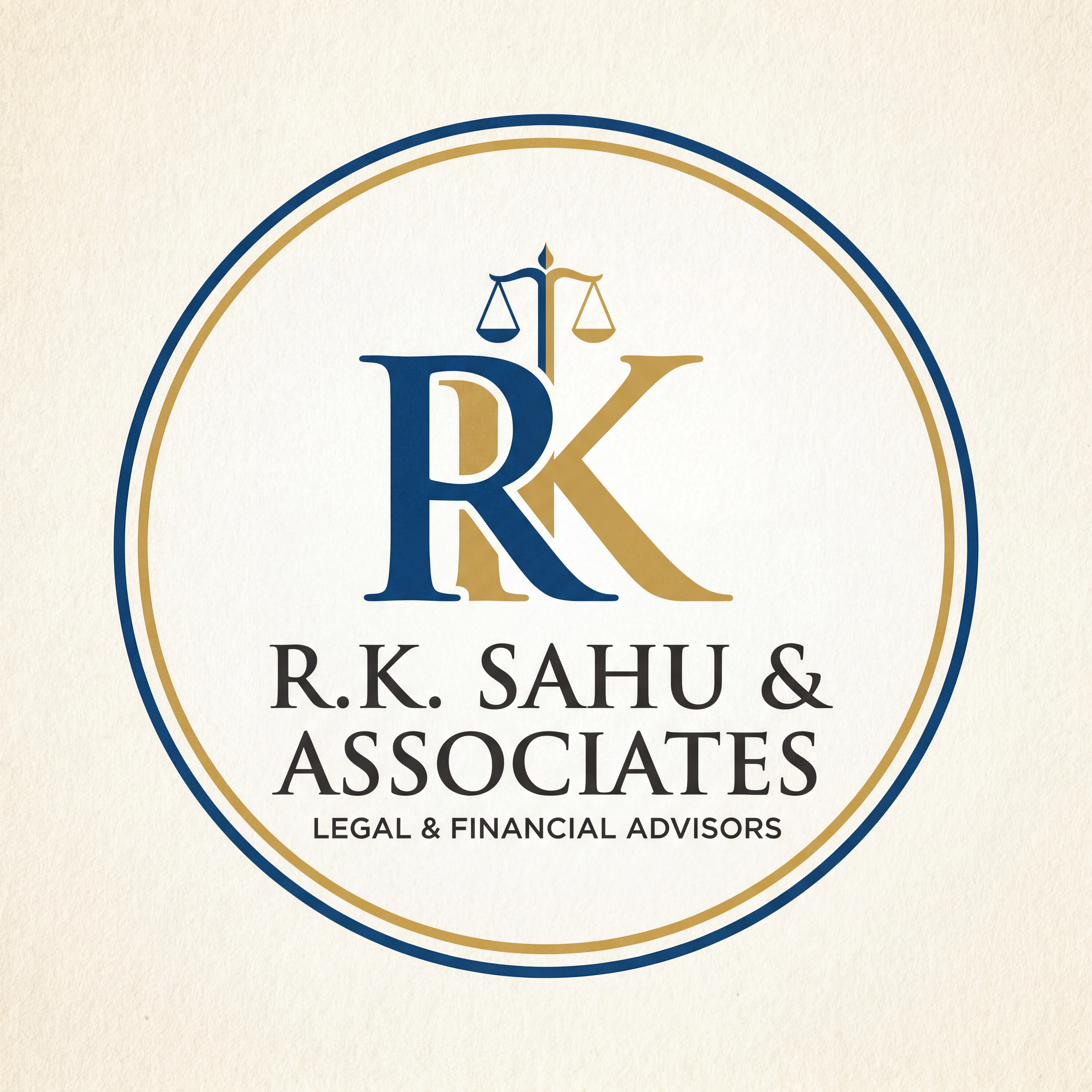 AI Design for Create a logo of " R.K. SAHU & ASSOCIATES"
