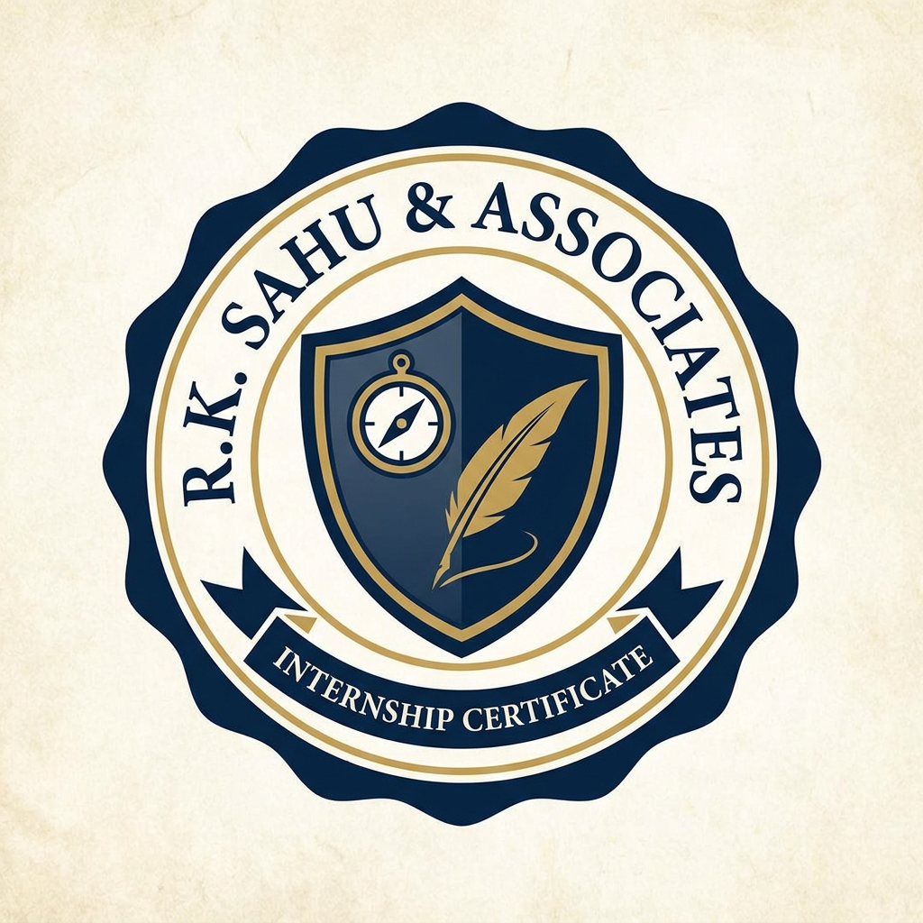AI Design for Create a logo of " R.K. SAHU & ASSOCIATES" for internship certificate