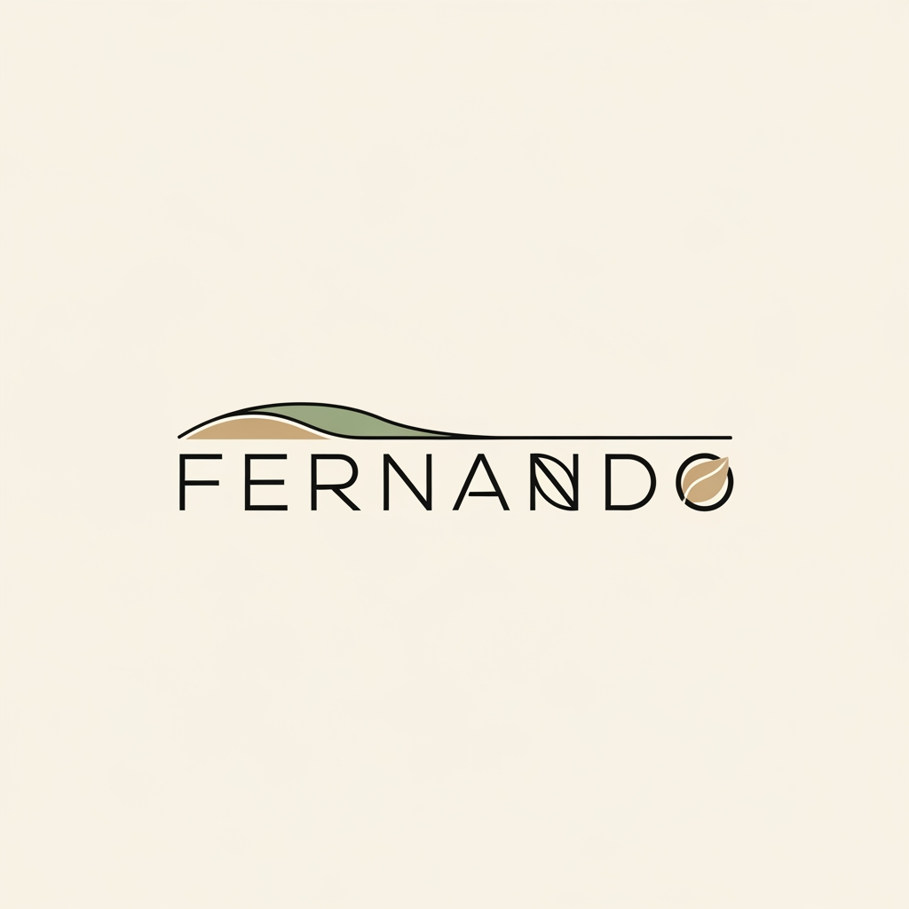 AI Design for Logo paysagisme sobre , minialiste "Fernando"