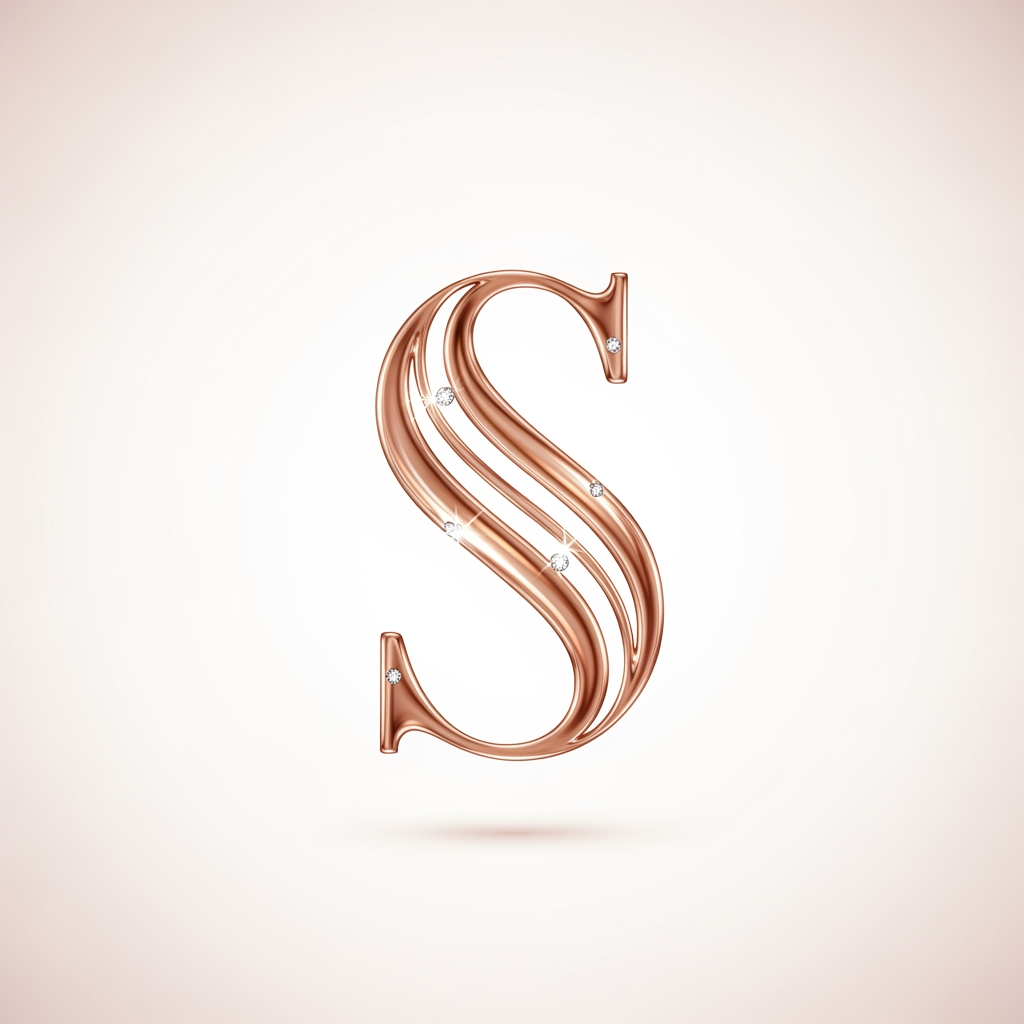 AI Design for a classy elegant logo for a jewellery brand. the logo should be made out of the letter S