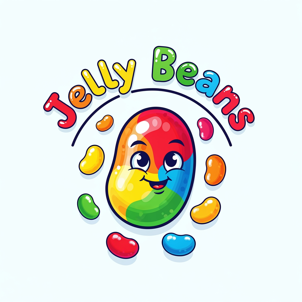 AI Design for create a logo for our brans -- jelly beans . we want a logo with lots of personality .
