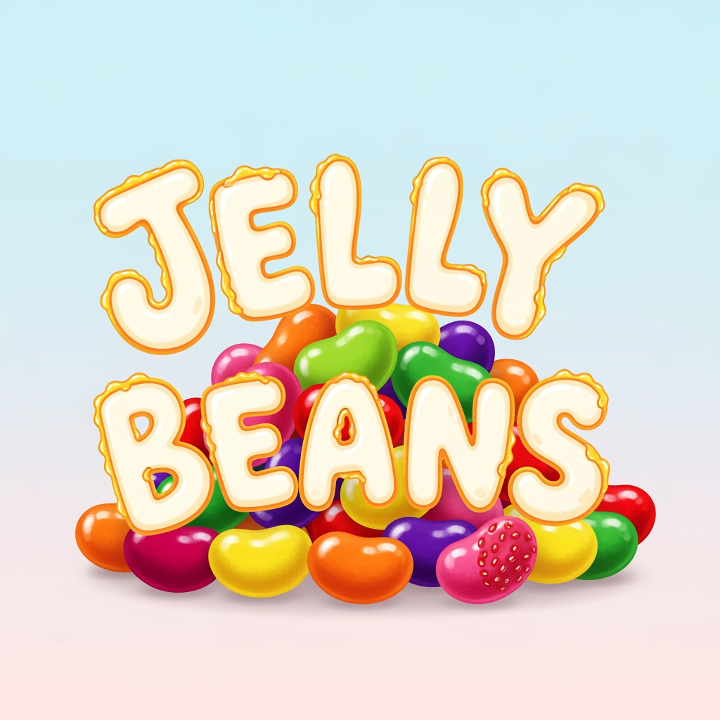 AI Design for create a logo for our brans -- jelly beans . we want a logo with lots of personality .