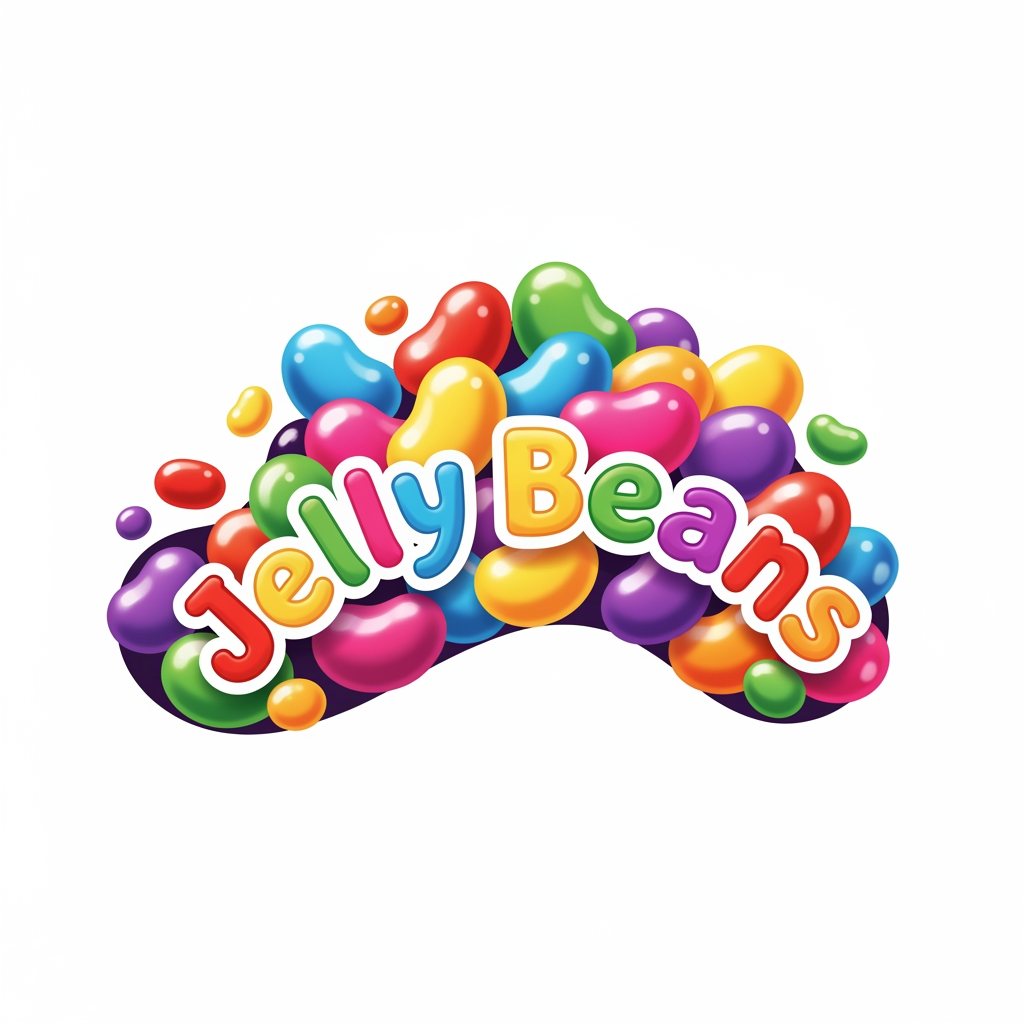 AI Design for create a logo for our brans -- jelly beans . we want a logo with lots of personality .
