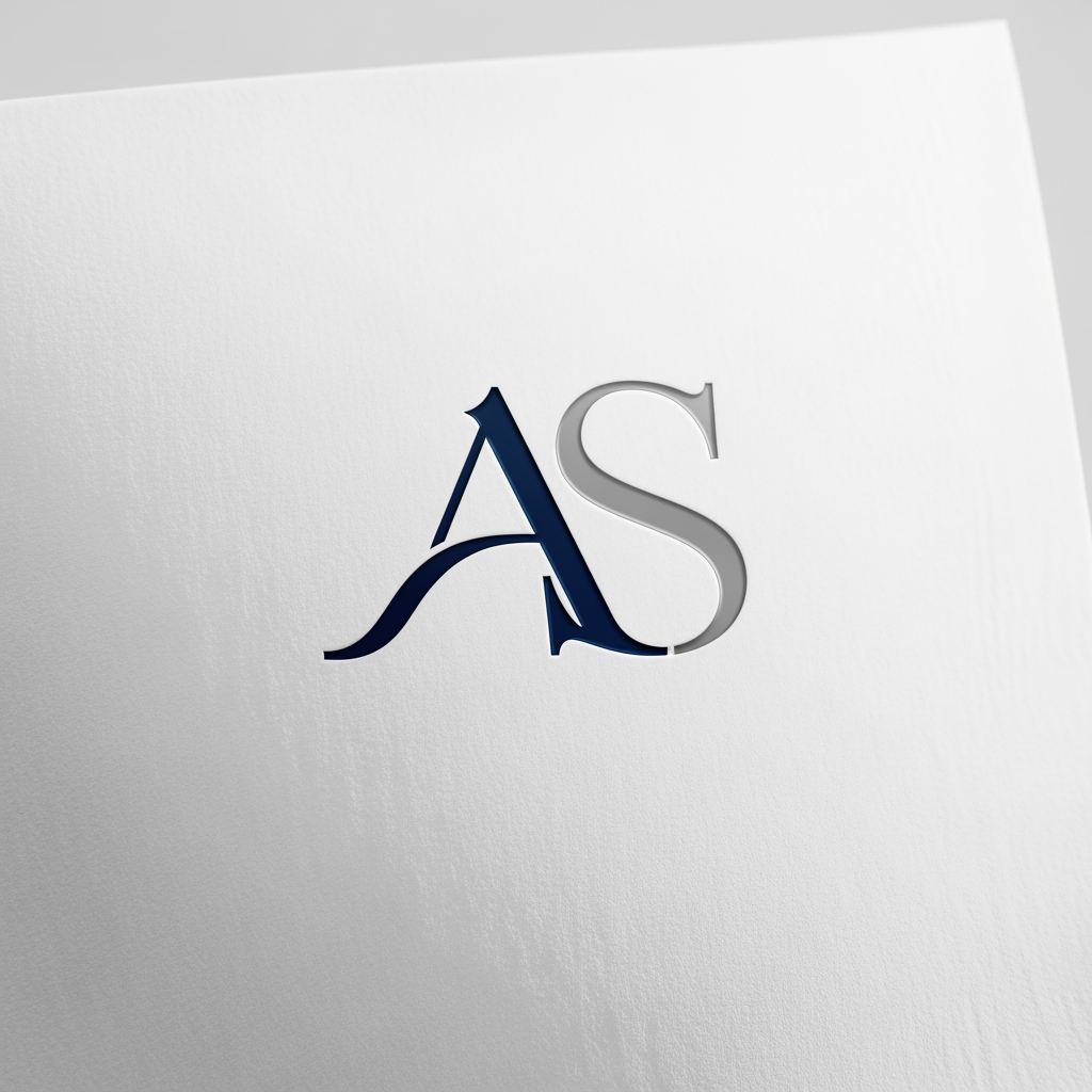 AI Design for make a logo with AS