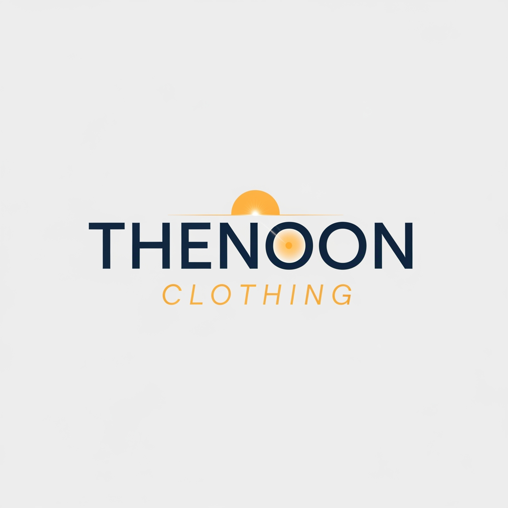 AI Design for mAKE ME A LOGO FOR MY CLOTHING BRAND NAME AS THENOONCLOTHING