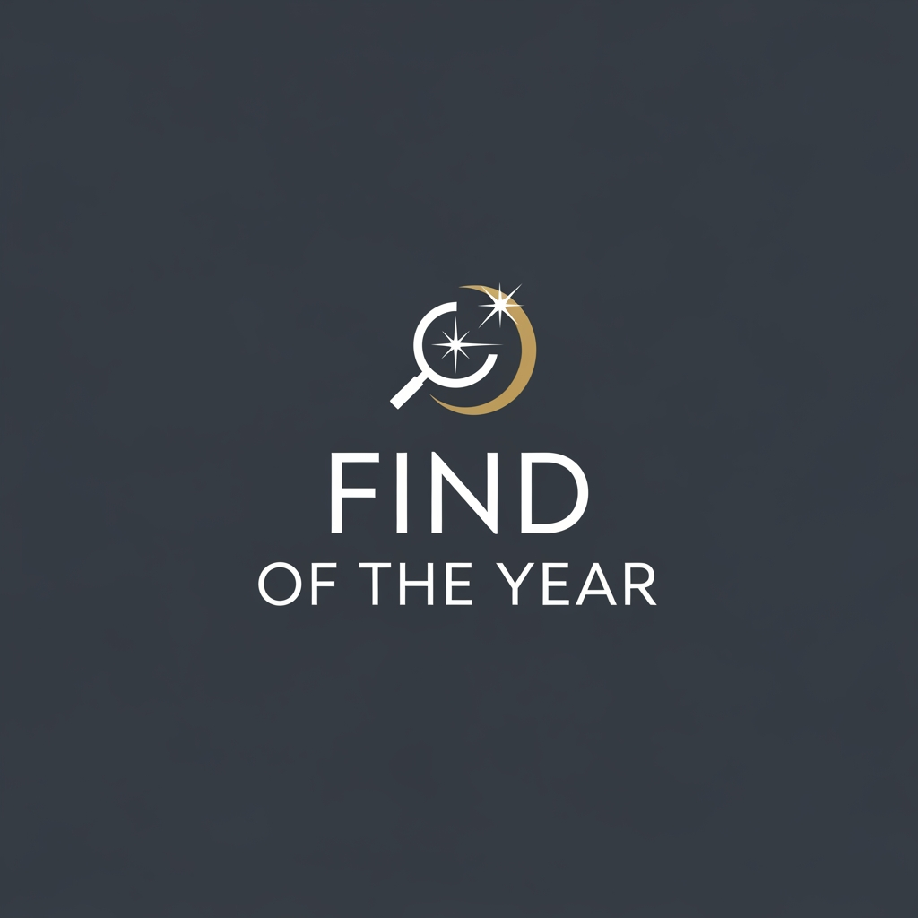 AI Design for I want you to design a logo for "Find of the year" you can use some icon with it or on it or around it I want it look minimal and classy use basic fonts that look and minimal like poppins