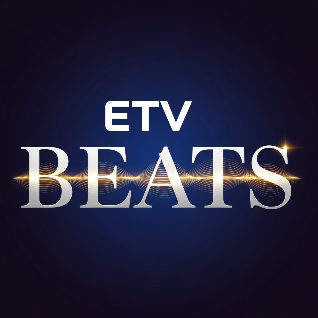 AI Design for etv channel is coming up with a new channel which is ETV BEATS, it is a music channel that plays video songs in the television broadcast. i need a logo for the BEATS letters as the etv stays the same as the original. the beats should be classical and feel rythmic.