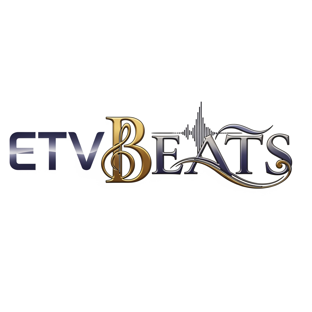 AI Design for etv channel is coming up with a new channel which is ETV BEATS, it is a music channel that plays video songs in the television broadcast. i need a logo for the BEATS letters as the etv stays the same as the original. the beats should be classical and feel rythmic.