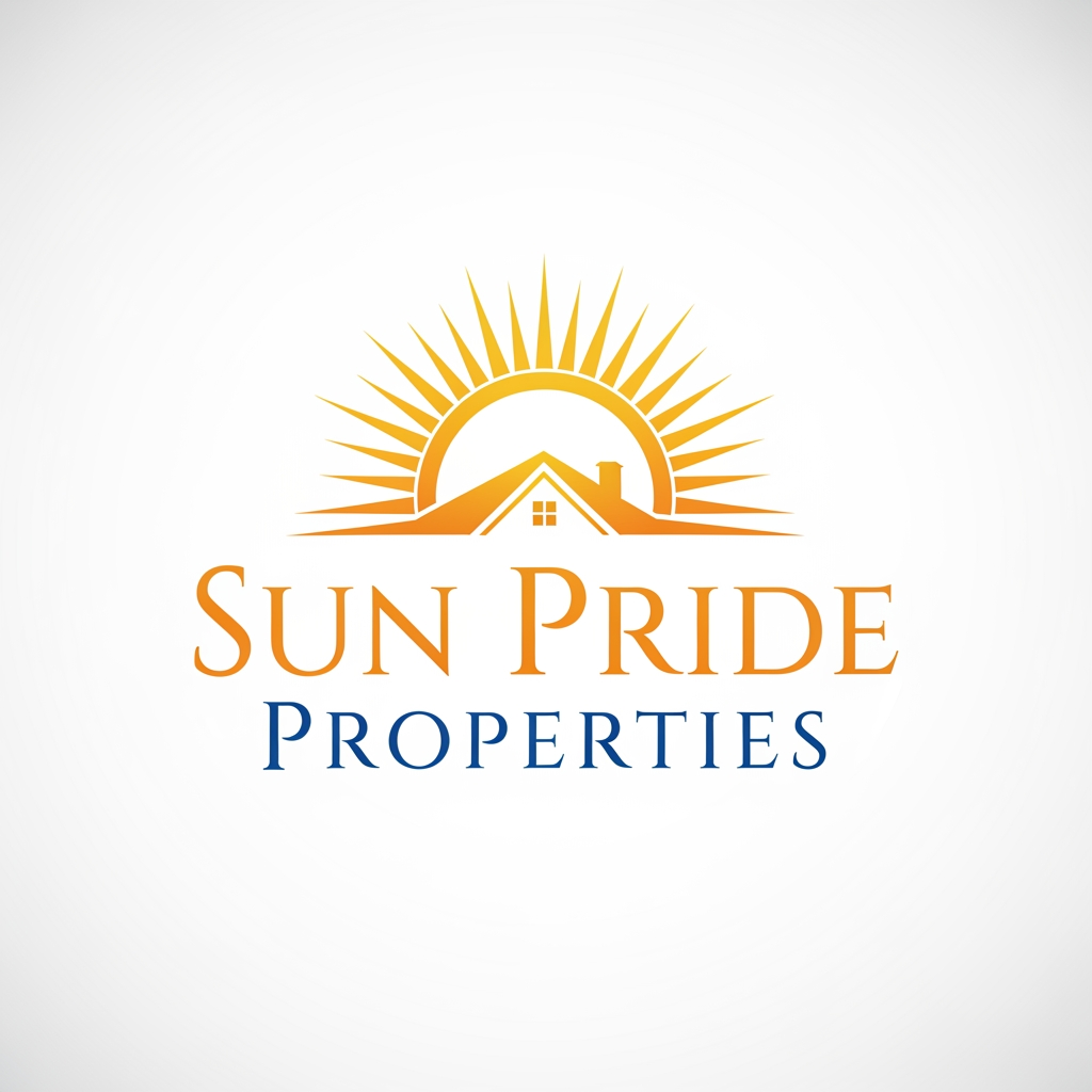 AI Design for sun pride properties logo