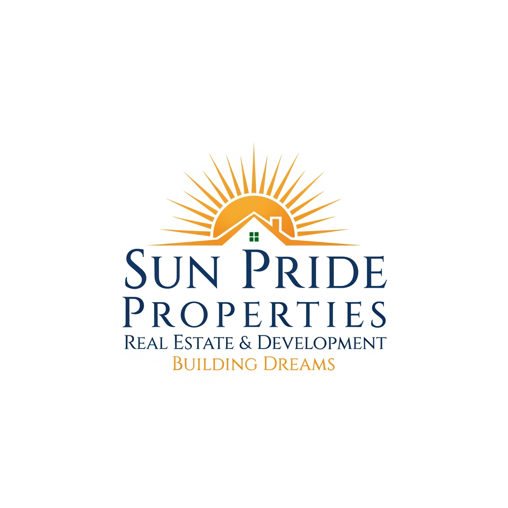 AI Design for sun pride properties logo