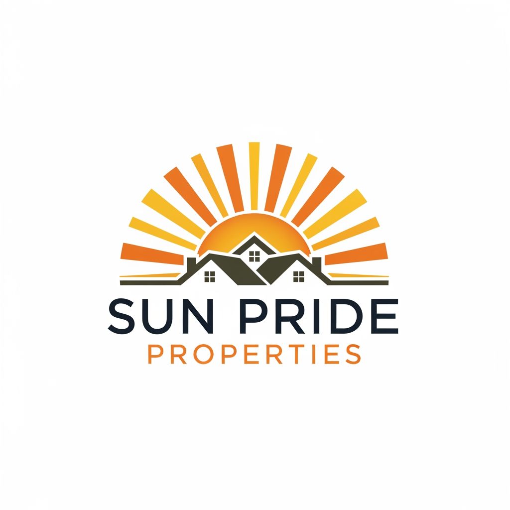 AI Design for sun pride properties logo