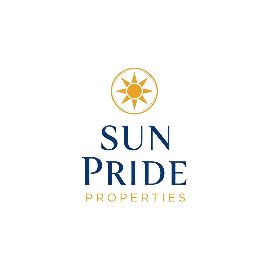 AI Design for sun pride properties logo