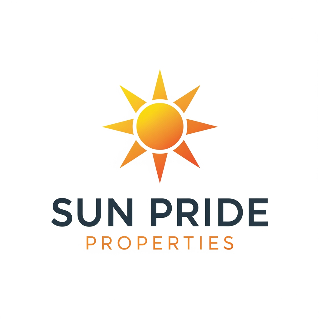 AI Design for sun pride properties logo