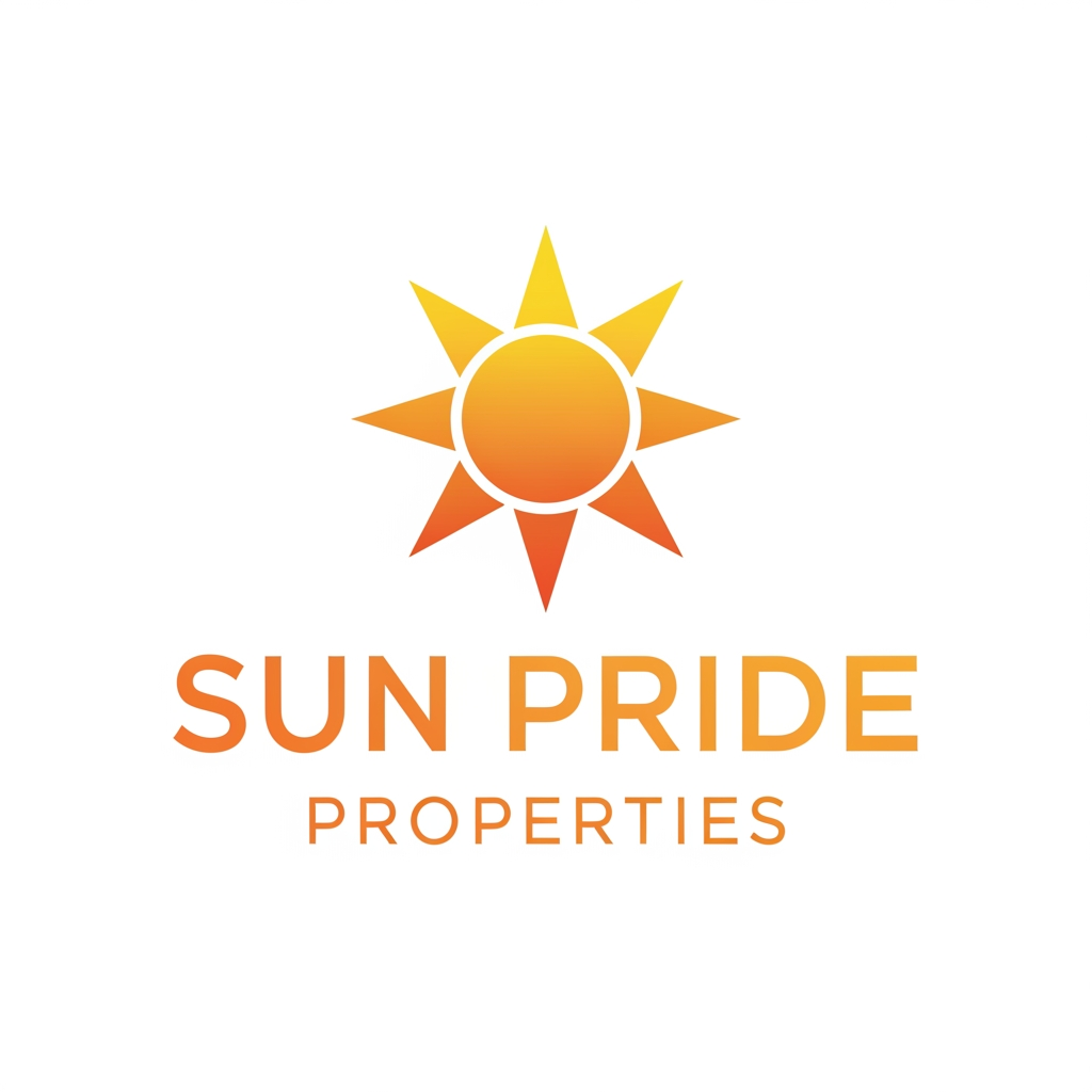 AI Design for sun pride properties logo