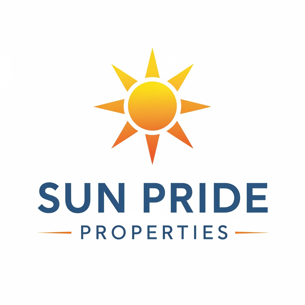 AI Design for sun pride properties logo