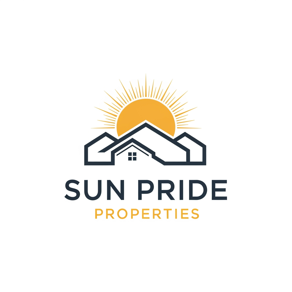 AI Design for sun pride properties logo