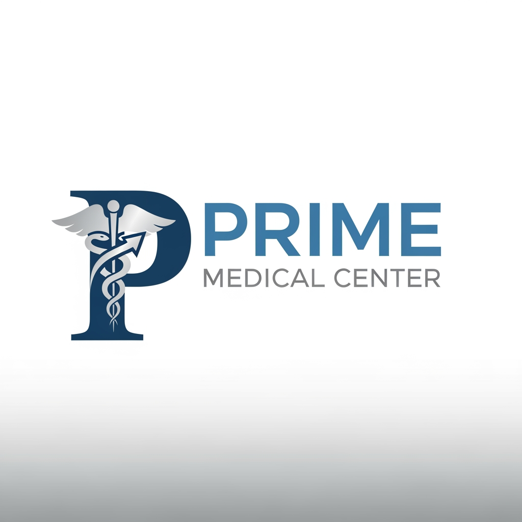 AI Design for create me a logo for a medical center the name would be prime medcal center