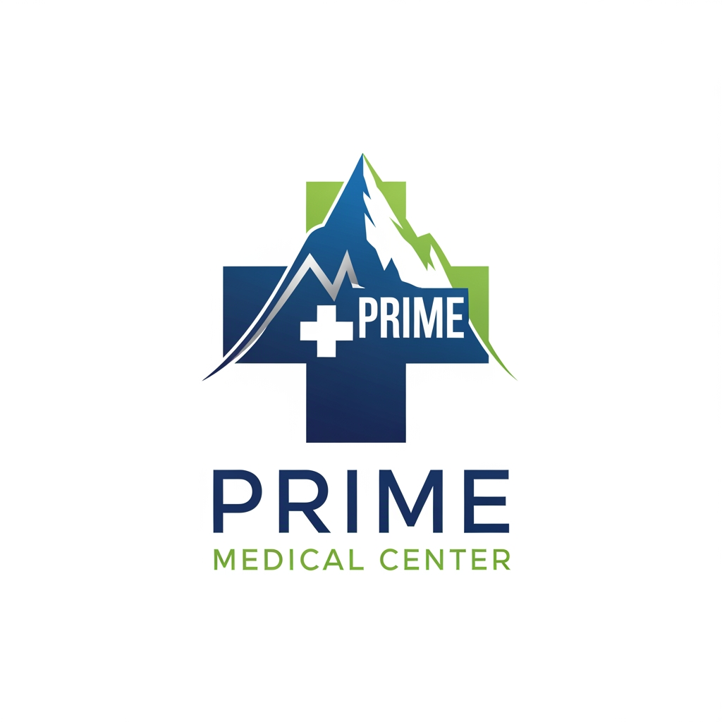 AI Design for create me a logo for a medical center the name would be prime medcal center