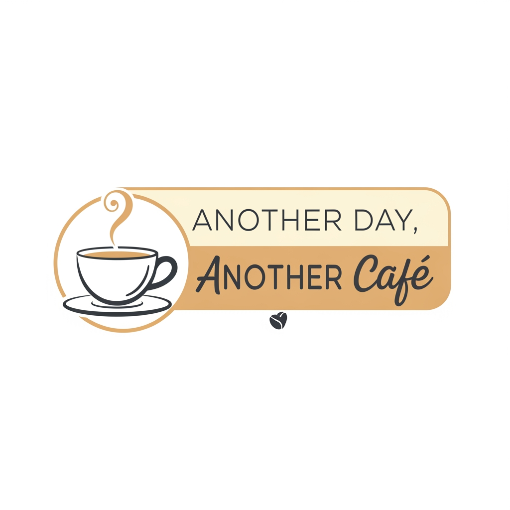 AI Design for Another Day, Another Cafe. logo design for