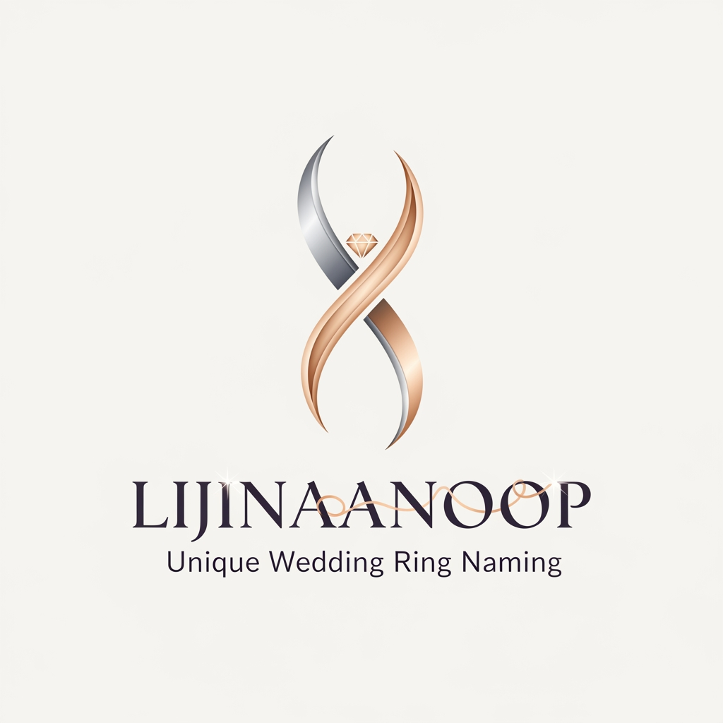 AI Design for LIJINAANOOP i want to create a logo for our unique wedding ring naming