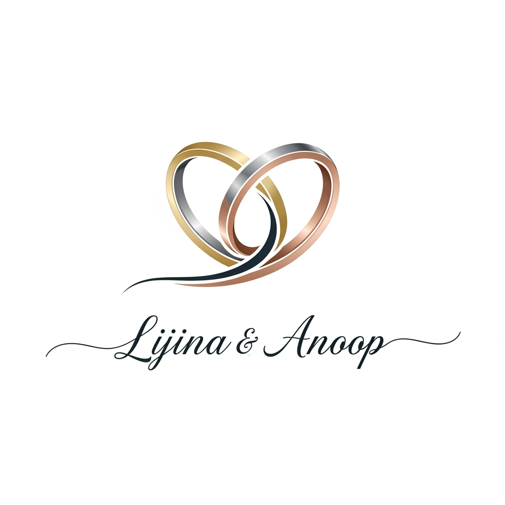 AI Design for LIJINA ANOOP i want to create a logo for our wedding ring