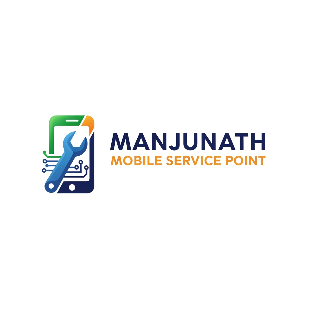 AI Design for manjunath mobile service point just create the logo