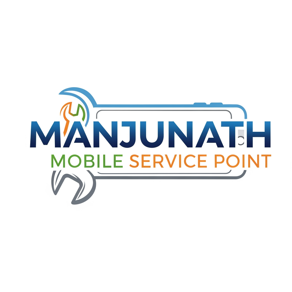 AI Design for manjunath mobile service point just create the logo
